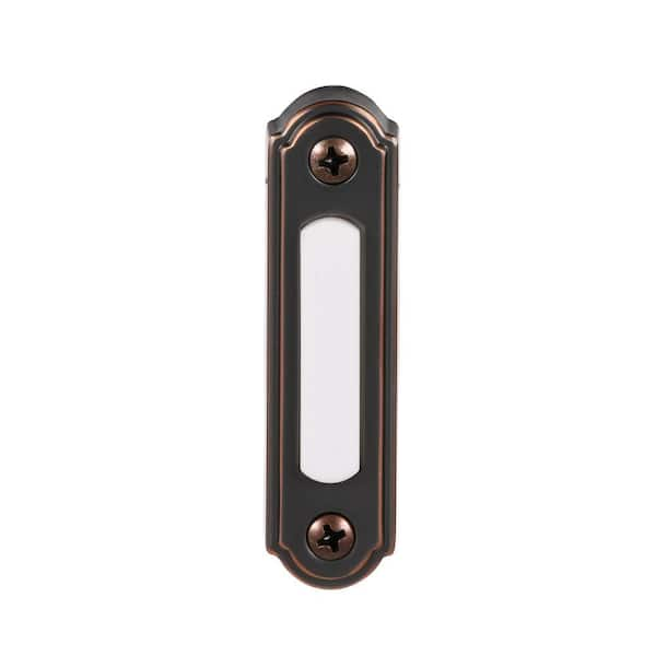 Wired LED Illuminated Doorbell Push Button, Mediterranean Bronze