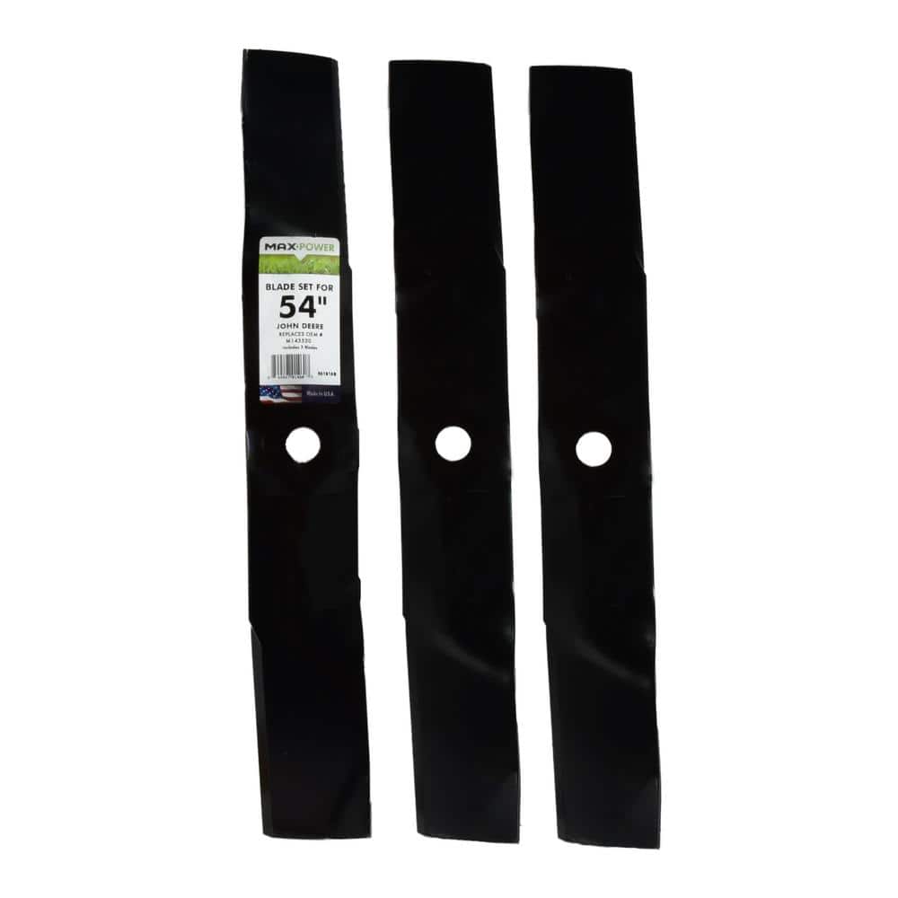 3 Blade Set for Many 54 in. Cut John Deere Mowers Replaces OEM #'s M143520 and 50-4441 price history on PriceWatchPro