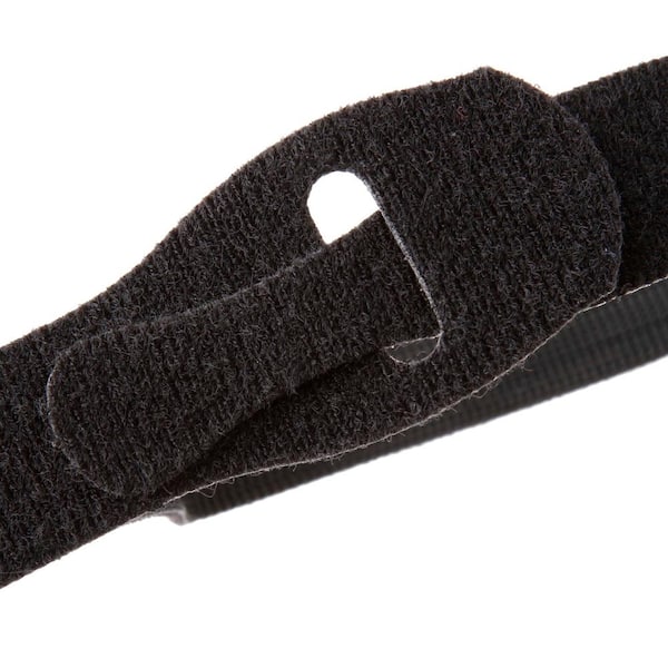Pack Of 10 Velcro Cable Ties Velcro Straps 30 Cm X 2.5 Cm (black) Gift