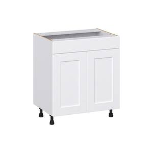 J COLLECTION Wallace Painted Warm White Shaker Assembled Pantry Cab ...