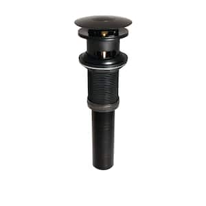 1-1/4 in. Push Button Bathroom Sink Drain with Overflow, Oil Rubbed Bronze
