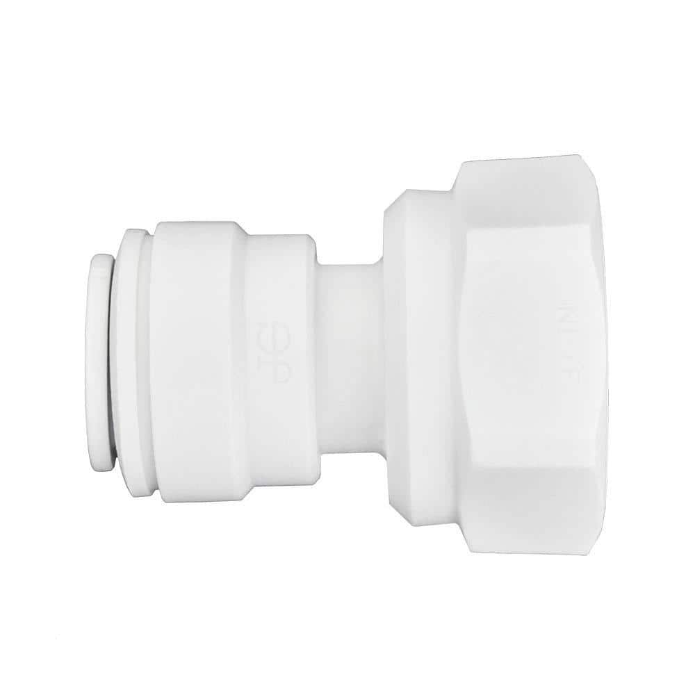 JOHN GUEST 3/8 in. OD x 3/8 in. NPTF Push-to-Connect Female Connector  Fitting (10-Pack) PP451223W - The Home Depot