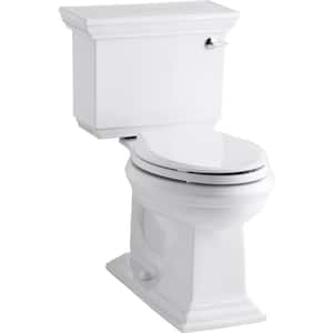 Memoirs Stately 2-Piece 1.28 GPF Single Flush Elongated Toilet in White Seat Not Included