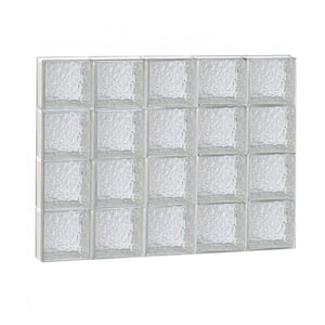 37.5 in. x 30 in. x 3.125 in. Metric Series Savona Pattern Frameless Non-Vented Glass Block Window