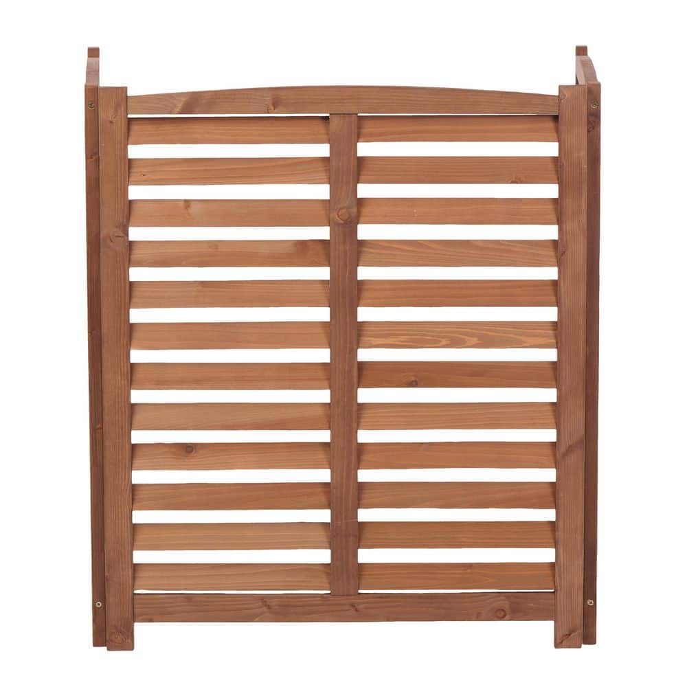 3-Panel  2.67 ft. x 3.17 ft. Outdoor Wooden Air Conditioner Fence Screen, Composite Privacy Fence, Brown price history on PriceWatchPro