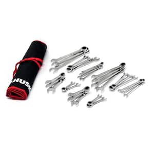 Ratcheting Wrench Set with Pouch (30-Piece)