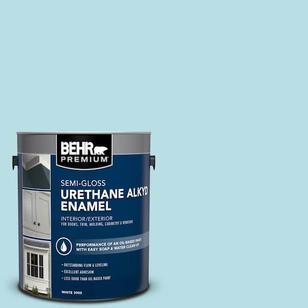 1 gal. #M470-2 Basin Blue Urethane Alkyd Semi-Gloss Enamel Interior/Exterior Paint