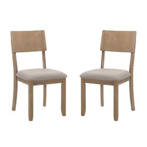 Rodman Gray Wash Grey Linen and Cotton Fabric Side Chair (2-Pack)