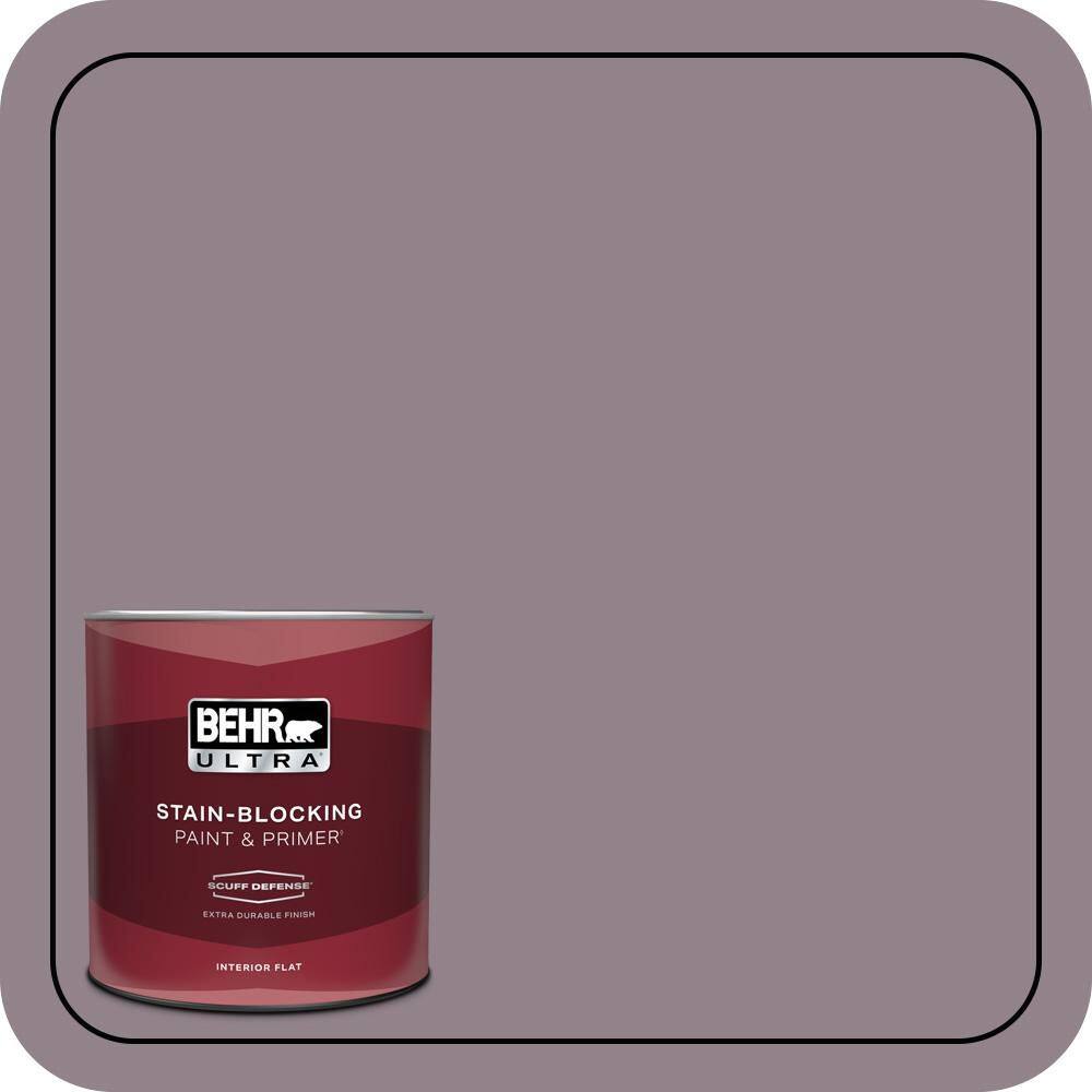 1 qt. #N110-4 Gothic Purple Extra Durable Flat Interior Paint & Primer price history on PriceWatchPro
