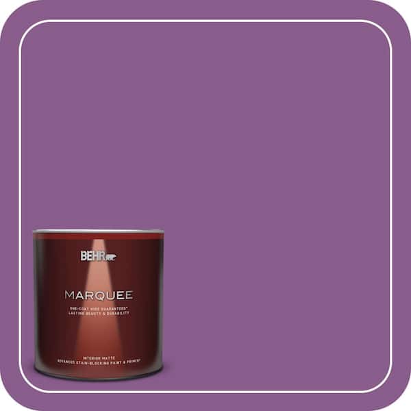 BEHR MARQUEE 1 qt. #670B-7 Candy Violet Matte Interior Paint & Primer