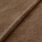 Jennifer Taylor 2x2 in. Mid Brown Faux Leather Fabric Swatch Sample