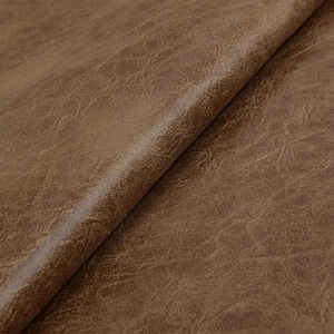 2x2 in. Tan Brown Faux Leather Fabric Swatch Sample