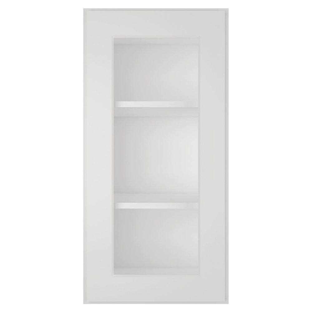 15 in. W X 12 in. D X 30 in. H in Shaker Dove Plywood Ready to Assemble Wall Kitchen Cabinet with 1-Door 3-Shelves price history on PriceWatchPro