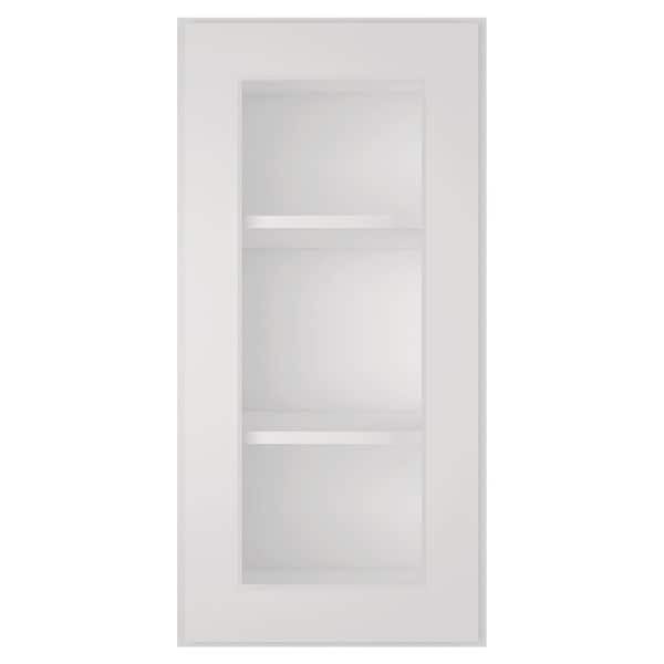 9 in. W x 12 in D x 30 in. H in. Shaker Dove Plywood Ready to Assemble Kitchen Wall Cabinet with Doors and Shelves