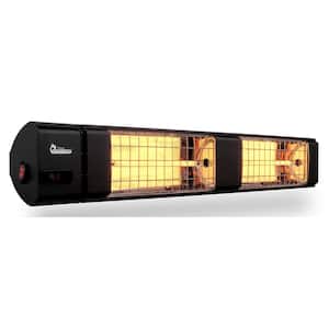 3000-Watt, 240-Volt Indoor/Outdoor Electric Carbon Infrared Patio Heater with Remote in Black