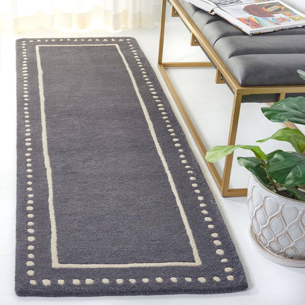 Ivory Elegance 2'3" x 7' Hand-Tufted Wool Runner Rug