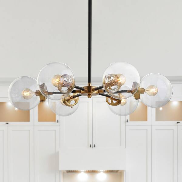 brass cluster pendant light