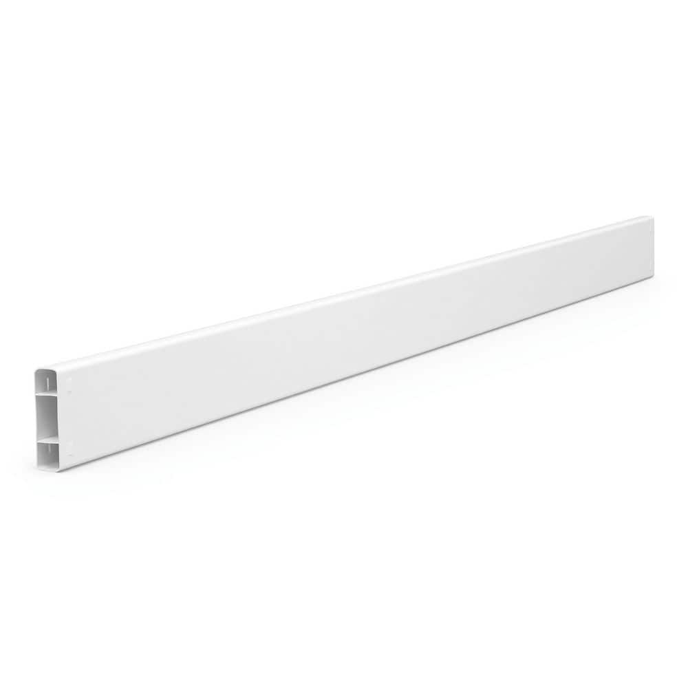 1-1/2 in. x 5-1/2 in. x 8 ft. White Vinyl Ranch Fence Rail (Single) price history on PriceWatchPro