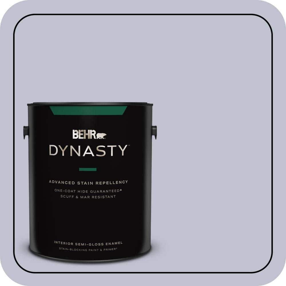 1 gal. #S550-2 Powder Lilac Semi-Gloss Enamel Interior Stain-Blocking Paint & Primer price history on PriceWatchPro