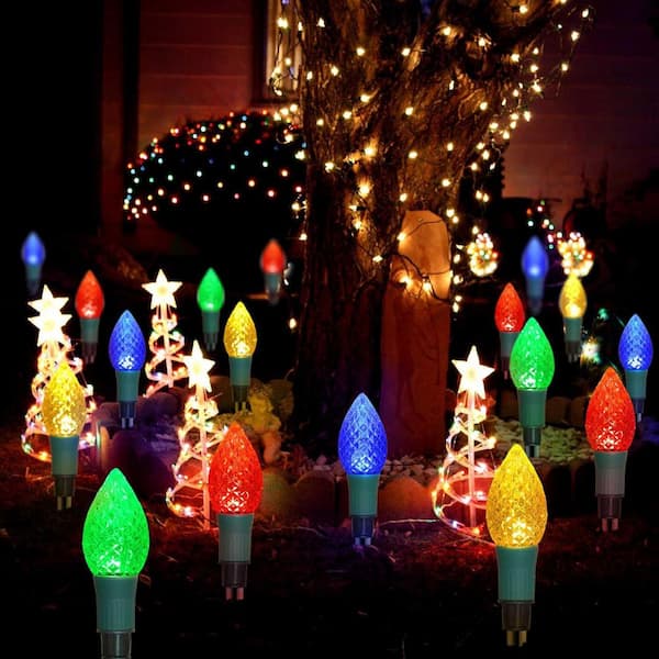 Solar C9 Strawberry Garden Stake Lights, 8.5