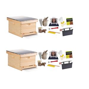 10-Frame Deluxe Beginner Backyard Beekeeping Starter Kit (2-Pack )
