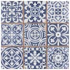 Faenza Azul Encaustic 13 in. x 13 in. Ceramic Floor and Wall Tile (20 Cases/244 sq. ft./Pallet)