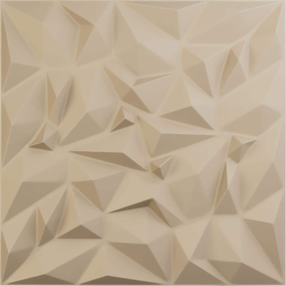 19 5/8 in. x 19 5/8 in. Leto EnduraWall Decorative 3D Wall Panel, Smokey Beige (12-Pack for 32.04 Sq. Ft.) price history on PriceWatchPro
