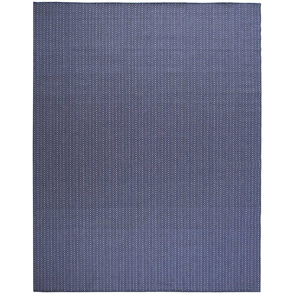Horizon Indoor/Outdoor Navy 8 ft. x 10 ft. Geometric Contemporary Area Rug price history on PriceWatchPro