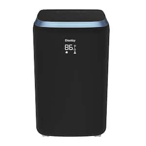 8,000 BTU Portable Air Conditioner Cools 400 Sq. Ft. with Dehumidifier and Fan in Black
