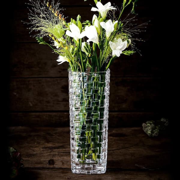 Nachtmann 11 in. Clear Bossa Nova Crystal Vase N80727 - The Home Depot