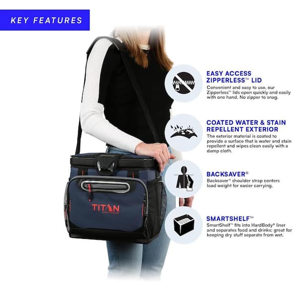 ITOPFOX 8 Qt. Food & Beverage Deep Freeze Cooler with Zipperless