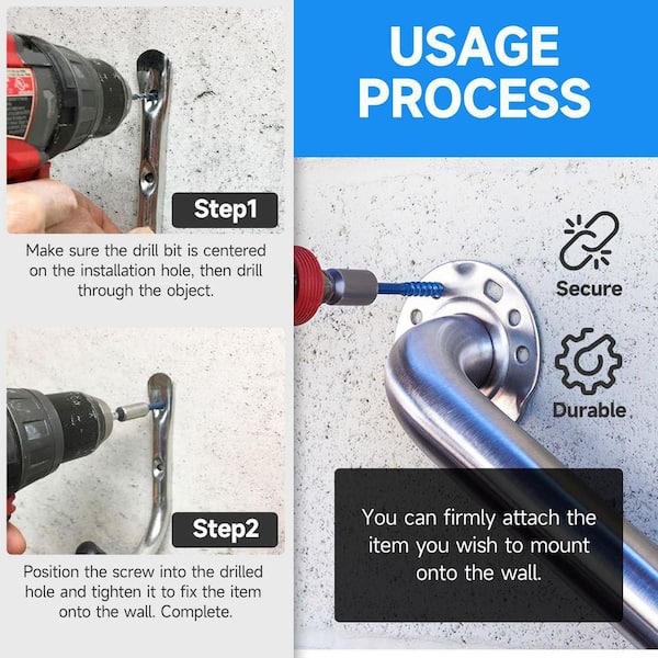 おかんぼ Tapcon 1/4 in. x 3-3/4 in. Star Flat-Head Concrete Anchors