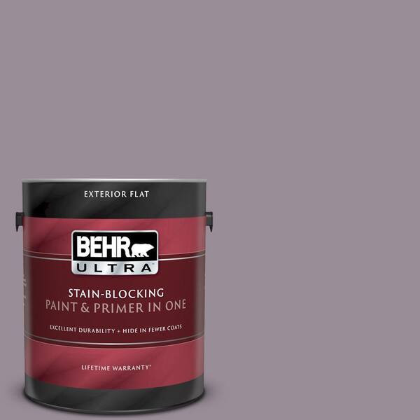BEHR ULTRA 1 gal. #UL250-18 Victorian Flat Exterior Paint and Primer in One
