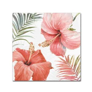 14 in. x 14 in. "Tropical Blush III" by Lisa Audit Printed Canvas Wall Art