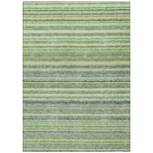 Chantille ACN598 Green 5 ft. x 7 ft. 6 in. Machine Washable Indoor/Outdoor Geometric Area Rug
