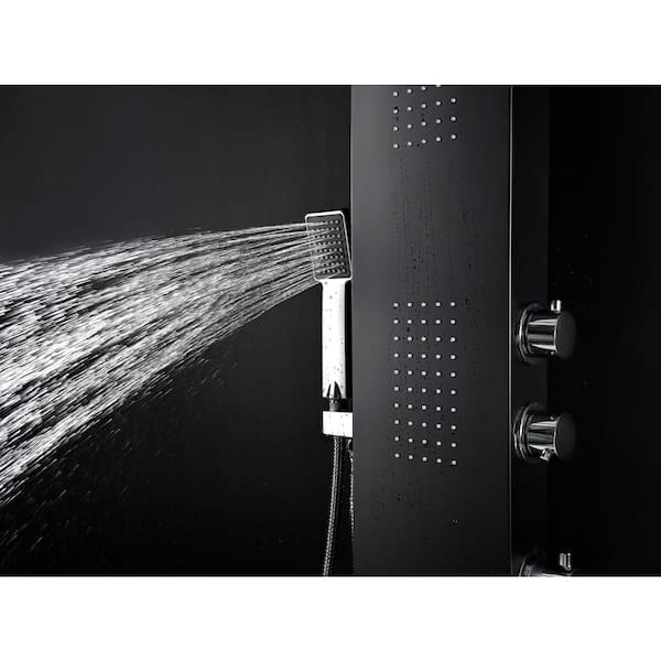 ANZZI LEVEL Series 66 in. 3-Jetted Full Body Shower Panel System