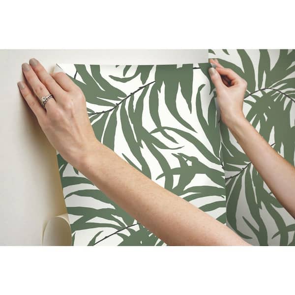 York Wallcoverings Jasmine Eucalyptus Multi-Colored Matte Pre-pasted Paper Wallpaper 60.75 sq. ft