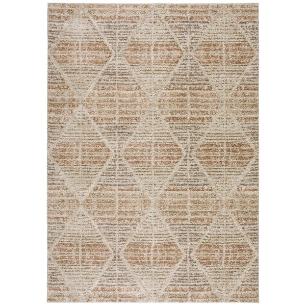 Carmona Abstract Parchment 8 ft. x 10 ft. Rug