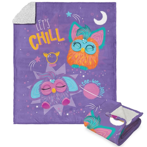 Hasbro Furby Let's Chill Silk Touch Throw Blanket 50x 60 in.
