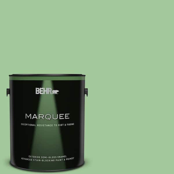 BEHR MARQUEE 1 gal. #M390-4 Gingko Semi-Gloss Enamel Exterior Paint & Primer