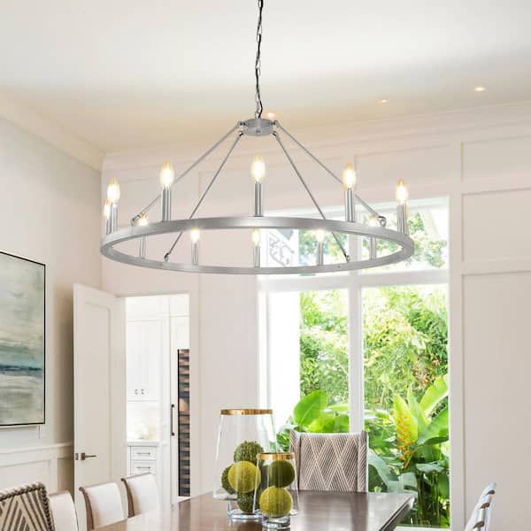 Metal wagon wheel chandelier sales