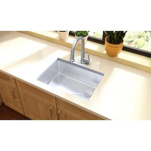 Crosstown 26in. Undermount 1 Bowl 18 Gauge  Stainless Steel Sink Only and No Accessories