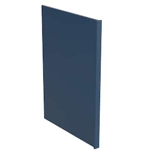 Washington Vessel Blue Plywood Shaker Assembled Kitchen Cabinet Base Dish End Panel 25 in W x 1.5 in D x 34.5 in H