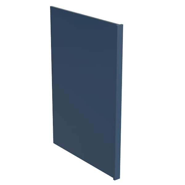 Contractor Express Cabinets Arlington 1.5 in. W x 0.25 in. D x 96 in. H in Vessel Blue Plywood Assembled Kitchen Cabinet Refrigerator End Panel