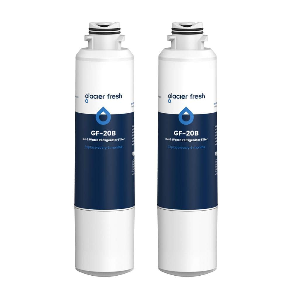 GLACIER FRESH Refrigerator Water Filter Accessories for Samsung DA29-00020B，2 pack