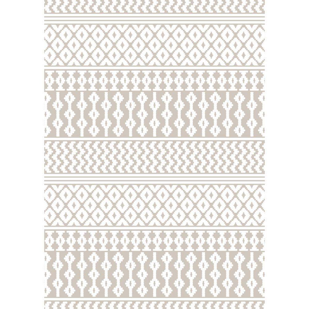 Wave 6 ft. x 9 ft. Beige Striped Washable Microfleece Area Rug price history on PriceWatchPro