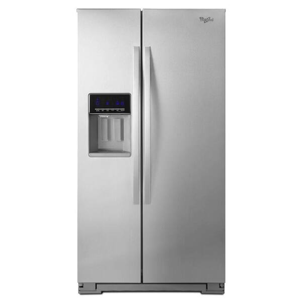 Whirlpool 25.6 cu. ft. Side by Side Refrigerator in Monochromatic Stainless Steel