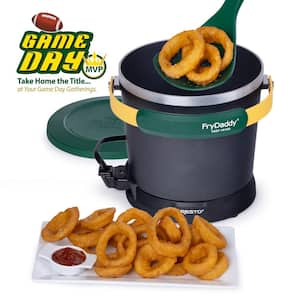 1qt Black GameDay FryDaddy Deep Fryer Green-Yellow