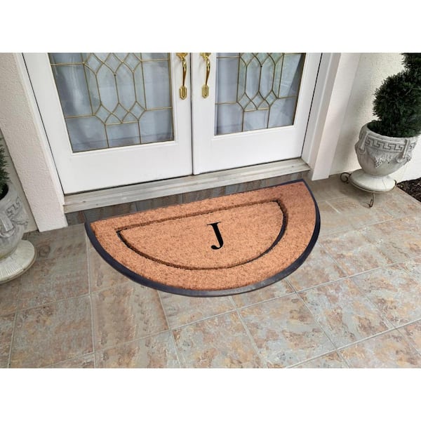 A1hc Natural Coir & Rubber Door Mat, Thick Durable Doormats for, Heavy Duty Large Size Doormat, Outdoor Mat, Long Lasting, Front Door Entry Doormat