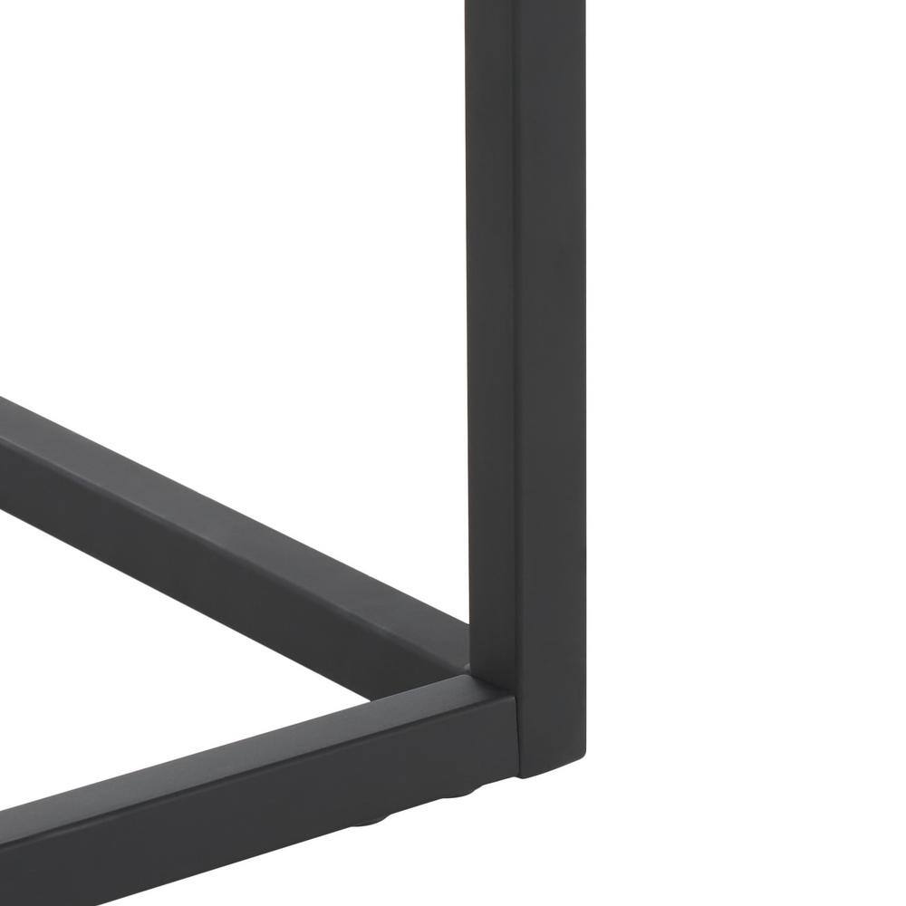 Edgefield 21.3 in. Natural/Black Square Wood End Table - thumbnail 6